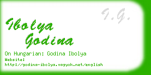 ibolya godina business card